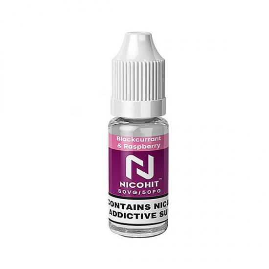 Blackcurrant & Raspberry 50/50 E-liquid by Nicohit 10ml