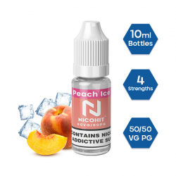 Peach Ice 50/50 E-liquid by Nicohit 10ml