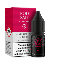 Watermelon Breeze Nic Salt E-Liquid by Pod Salt 10ml