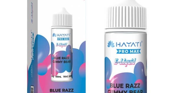 hayati liquid blue razz gummy bear Hayati Pro Max Eliquid - Blue Razz Gummy Bear