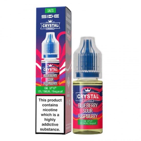 Blueberry Sour Raspberry Nic Salt E-Liquid by SKE Crystal Original 10ml