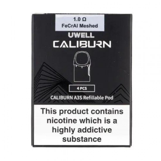 Caliburn A3S Reffillable Pod 4Pcs/Pack - 1.0 ohm