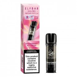Strawberry Ice Cream( Strawberry Snow ) Elfa Pro Prefilled Pod By ElfBar