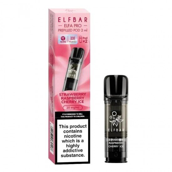 Strawberry Raspberry Cherry Elfa Pro Prefilled Pod By ElfBar