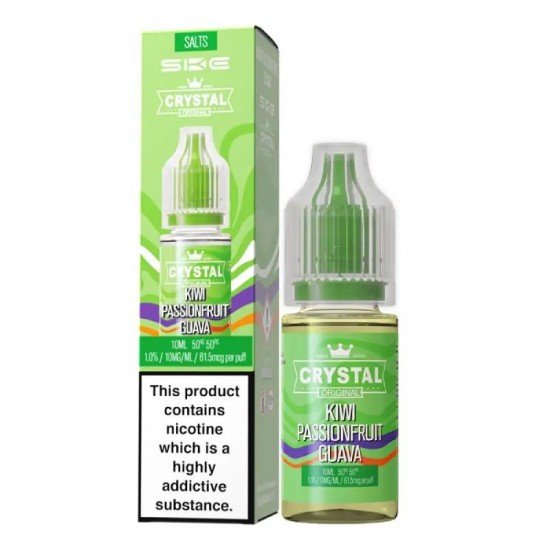 Kiwi Passionfruit Guava Nic Salt E-Liquid by SKE Crystal Original 10ml