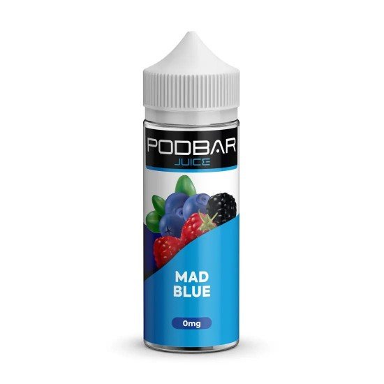 PodBar Juice By Kingston E Liquid â Mad Blue â 100ml
