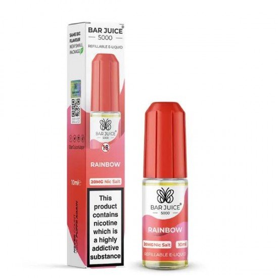 Rainbow Nic Salt E-Liquid by Bar Juice 5000 10ml