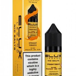 Straight Tobacco Nic Salt E-Liquid by Elux Legend 10ml