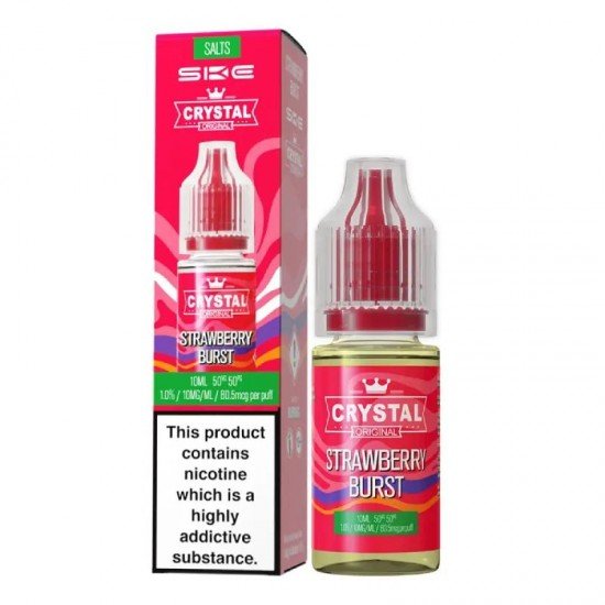 Strawberry Burst Nic Salt E-Liquid by SKE Crystal Original 10ml