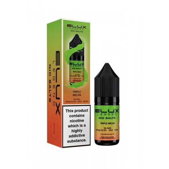 Triple Melon Nic Salt E-Liquid by Elux Legend 10ml