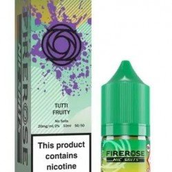 Tutti Fruity Nic Salt E-Liquid by Firerose 5000 Salts 10ml