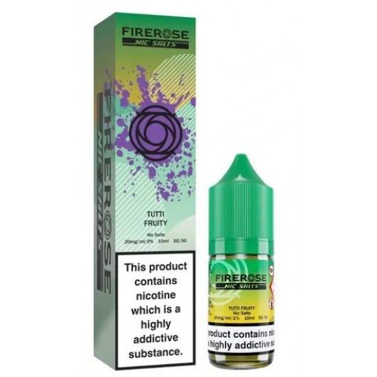 Tutti Fruity Nic Salt E-Liquid by Firerose 5000 Salts 10ml