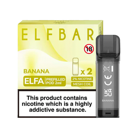ELF BAR ELFA PRE-FILLED PODS (PACK OF 2) - Banana
