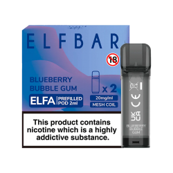 ELF BAR ELFA PRE-FILLED PODS (PACK OF 2) - Blueberry Bubble Gum