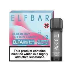 ELF BAR ELFA PRE-FILLED PODS (PACK OF 2) - Blueberry Cotton Candy
