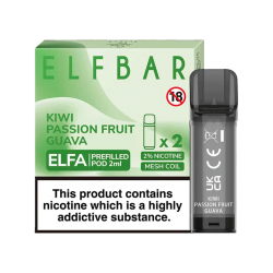 ELF BAR ELFA PRE-FILLED PODS (PACK OF 2) - Kiwi Passionfruit Guava