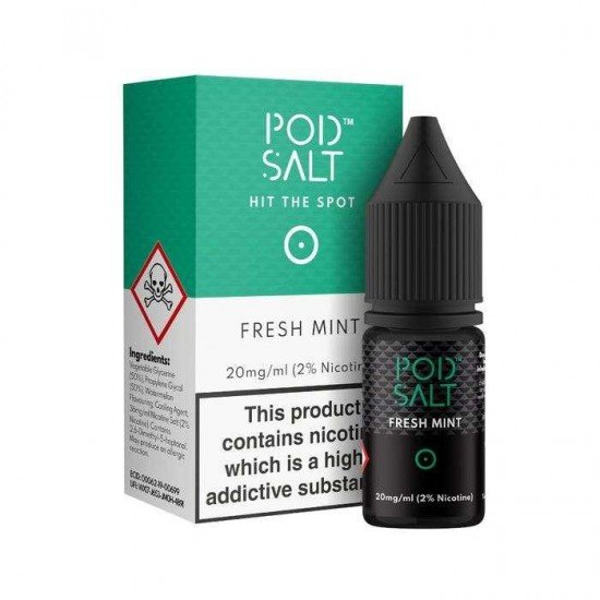 Fresh Mint Nic Salt E-Liquid by Pod Salt 10ml