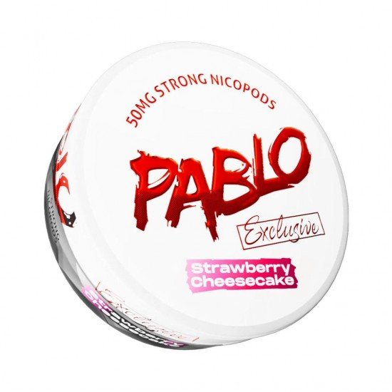 Strawberry Cheesecake Extra Strong Nicotine Pouches by Pablo 50mg
