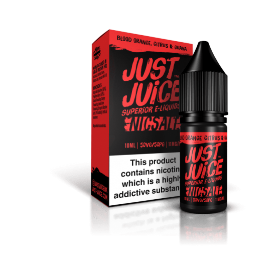 Blood Orange, Citrus & Guava Nic Salt E liquid by Just Juice 10ml