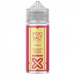 Pod Salt Nexus E Liquid - Strawberry Banana Rhubarb - 100ml