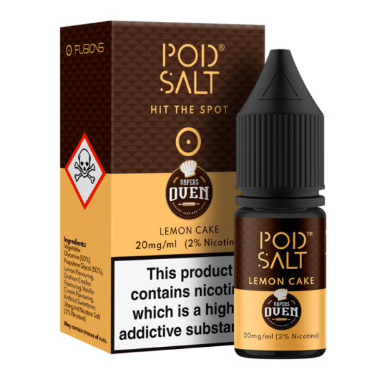 Vapers Oven (Lemon Cake) Nic Salt E-Liquid by Pod Salt 10ml