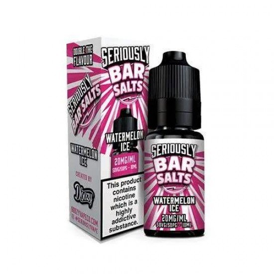 Watermelon Ice Nic Salt E-Liquid by Seriously Bar Salts By Doozy 10ml