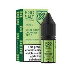 Pod Salt Nexus Nic Salt - White Grape Cucumber Apple (Pro Green)- 10ml